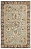8' X 11' Grey Mocha Hand Tufted Traditional Floral Indoor Area Rug