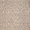 9' X 12' Oatmeal Beige Hand Woven Herringbone With Braided Fringe Indoor Area Rug