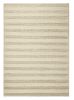 8' X 10' White Ivory Hand Woven Knobby Cornish Stripe Indoor Area Rug