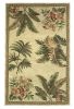8' X 10' Ivory Wool Tropical Botanical Hand Tufted Area Rug