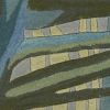 7' X 9'  Wool Grey Or  Blue Area Rug