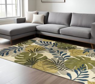 8' X 11' Ivory Wool Handmade Area Rug