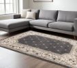9' X 12'  Polypropylene Grey Or  Ivory  Area Rug