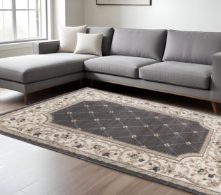 9' X 12'  Polypropylene Grey Or  Ivory  Area Rug