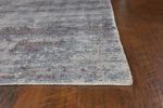 8' X 10' Slate Grey Hand Loomed Abstract Brushstroke Indoor Area Rug