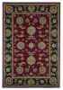 9' X 13' Red and Black Area Rug