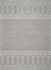 9' X 12' Grey Hand Tufted Geometric Indoor Area Rug