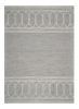 9' X 12' Grey Hand Tufted Geometric Indoor Area Rug