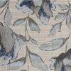 9' X 13' Blue and Gray Area Rug