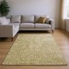 9' X 13' Yellow Hand Woven Area Rug