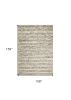 9' X 13' Grey Heather Hand Woven Knobby Stripes Indoor Area Rug