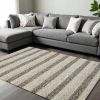 9' X 13' Wool Grey Or  White Area Rug