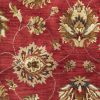 3' X 5' Red Hand Tufted Wool Traditional Floral Indoor Area Rug