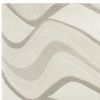 3' X 5' Ivory Hand Tufted Abstract Waves Indoor Area Rug