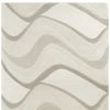 3' X 5' Ivory Hand Tufted Abstract Waves Indoor Area Rug