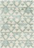 5' X 8' Ivory Or Grey Geometric Triangle Indoor Area Rug