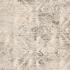 5' X 8' Ivory Or Grey Vintage Diamond Indoor Area Rug