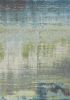 5' X 8' Blue Or Green Abstract Indoor Area Rug