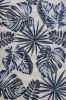5' X 8' Grey Blue Machine Woven Tropical Indoor Area Rug
