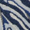 5' X 8' Grey Blue Machine Woven Tropical Indoor Area Rug