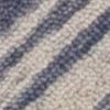 5' X 7' Blue Hand Tufted Wool Herringbone Indoor Area Rug