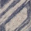 5' X 7' Blue Hand Tufted Wool Herringbone Indoor Area Rug