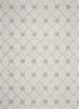 5' X 7' Ivory Hand Tufted Wool Ogee Indoor Area Rug