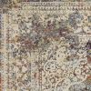 5' X 8' Multi Color Vintage Bordered Indoor Area Rug