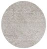 6' Ivory Round Hand Woven Area Rug