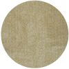 6' Yellow Heather Round Indoor Shag Rug