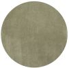 6' Sage Green Round Hand Woven Area Rug