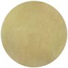 6' Round  Polyester Canary Yellow Area Rug