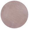 6' Rose Pink Round Indoor Shag Rug