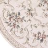 8' Round  Polypropylene Ivory  Area Rug