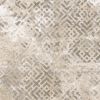 5' X 8' Sand Silver Geometric Maze Pattern Indoor Area Rug