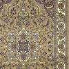 Beige And Ivory Octagon Medallion Area Rug