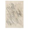 5' X 8' Ivory Grey Machine Woven Abstract Brushstrokes Indoor Area Rug