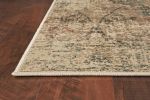8' X 11' Champagne Beige Machine Woven Damask Indoor Area Rug