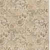 8' X 11' Ivory Machine Woven Floral Traditional Indoor Area Rug