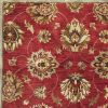 5' X 8' Red Hand Tufted Traditional Floral Indoor Area Rug