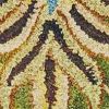 5' X 8' Green and Red Wool Floral Vines Hand Tufted Area Rug