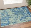 3' X 4' Blue Abstract Area Rug