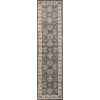 8' Grey Or Ivory Polypropylene Runner Rug