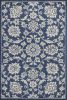 3' X 5' Blue and Ivory Area Rug