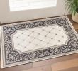 3' X 5' Gray and Ivory Trellis Area Rug