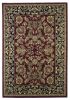 3' X 5' Red Black Machine Woven Floral Traditional Indoor Accent Rug