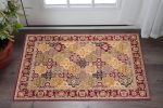 3' X 5' Red Machine Woven Traditional Quatrefoil Indoor Area Rug