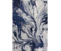 3' X 5' Blue Abstract Area Rug