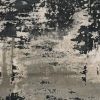 3' X 5' Black and Silver Abstract Area Rug