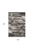 3' X 5' Grey Abstract Design Area Rug
